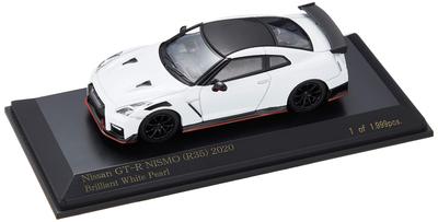 CARNEL Nissan NISMO 2020 Brilliant White Pearl Finished Product CN640027 1/64 GT-R (R35)