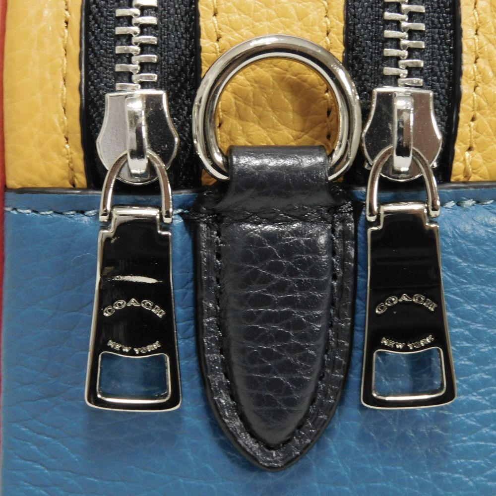 Used 9726 Jess Crossbody 3041 7921 Logo Embossed Multi Color Block Unused Horse and Carriage Chalk Unisex from Japan