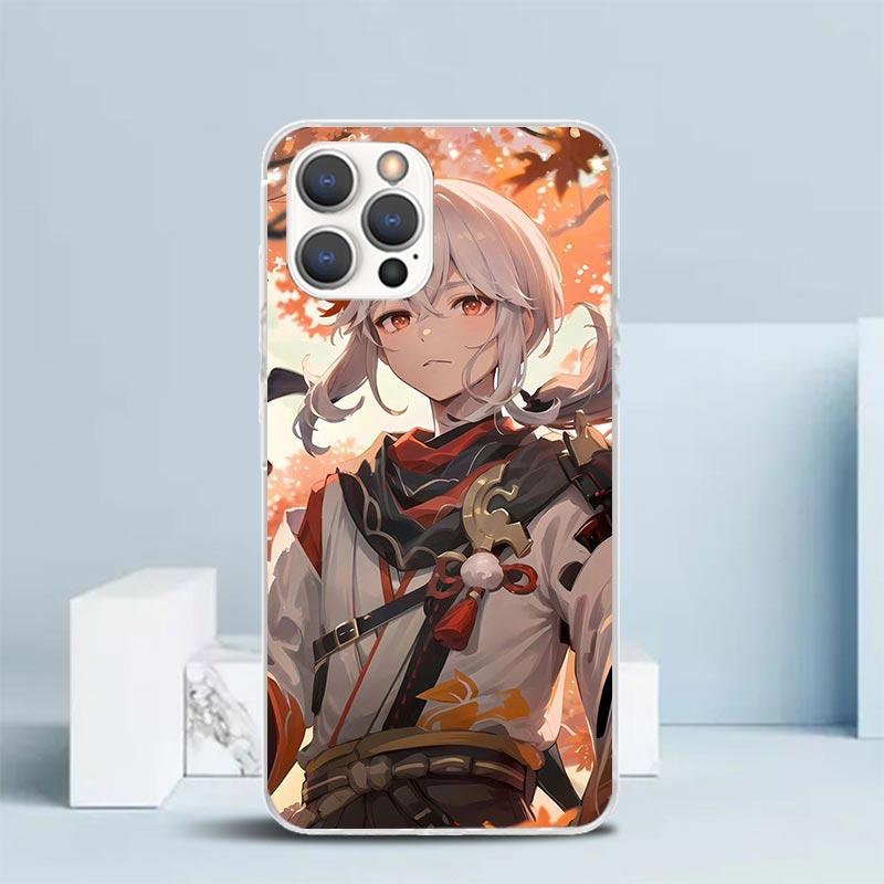 

Kazuha Genshin Impact Phone Case For IPhone 16 17 Air 16E 15 14 Plus 13 Mini 12 11 Pro Max 7 8 + SE 2020 Soft TPU Back Cover 16 iPhone 15