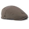 HT4615 Beret Cap Spring Summer Breathable Linen Flat Cap Men Women Artist Painter Beret Hat Male Female Adjustable Mens Berets