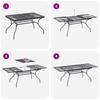 Garden Dining Set 9 pcs Anthracite 212 x 90 x 76 cm