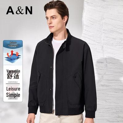 Antonio Men's Simple Stand Collar Business Jacket