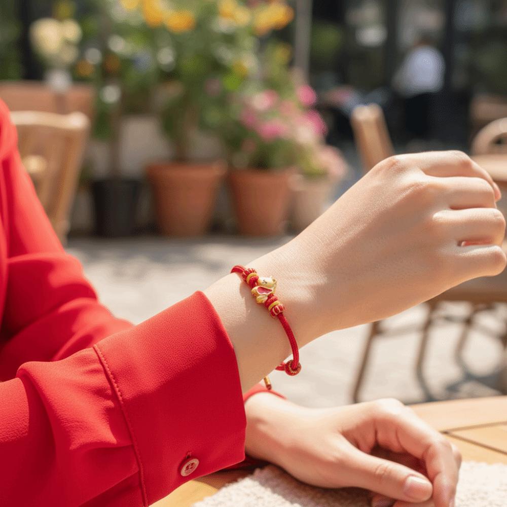 Zodiac Horse Horse Year Bracelet Chinese Style Fortune Bracelet  Spring Festival