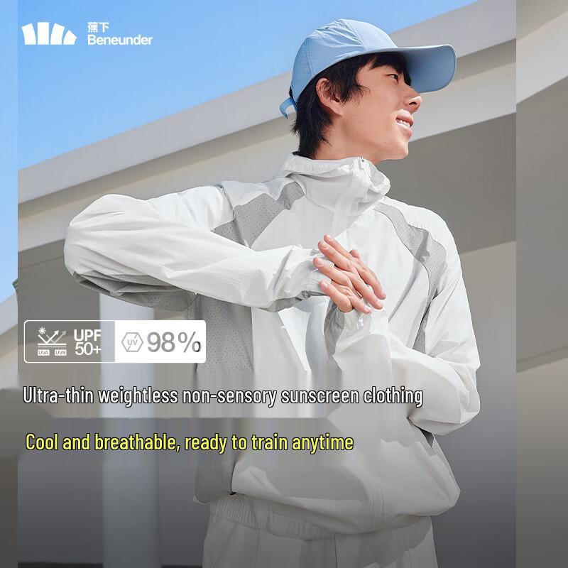 Beneunder Men's Lightweight Ice Silk Sun Protection Hoodie TS11424
