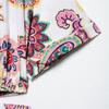 Spring/Summer 2025 Women's Slim Fit V-Neck Hollow-Out Print Dress
