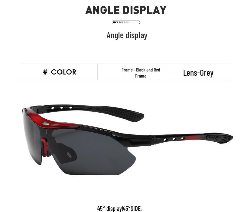 Trendy sykkelbriller i pilotstil: Unisex sportsbriller for utendørsaktiviteter