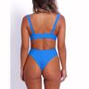 2025 New Sexy Solid Swimwear Swimsuit Women Two Piece Bikinis Set Bathing Suit Beach Female Push Up Biquinis