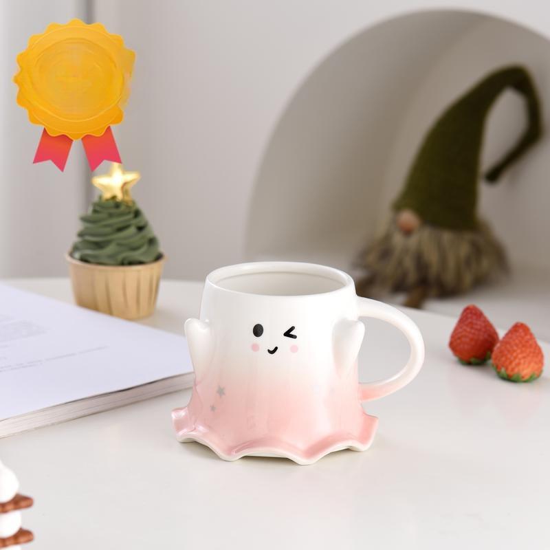 Easter Creative Cartoon Ceramic Cup Elf Water Cup Office Coffee Milk Mug Gift Box Tea Cup Christmas 450ML