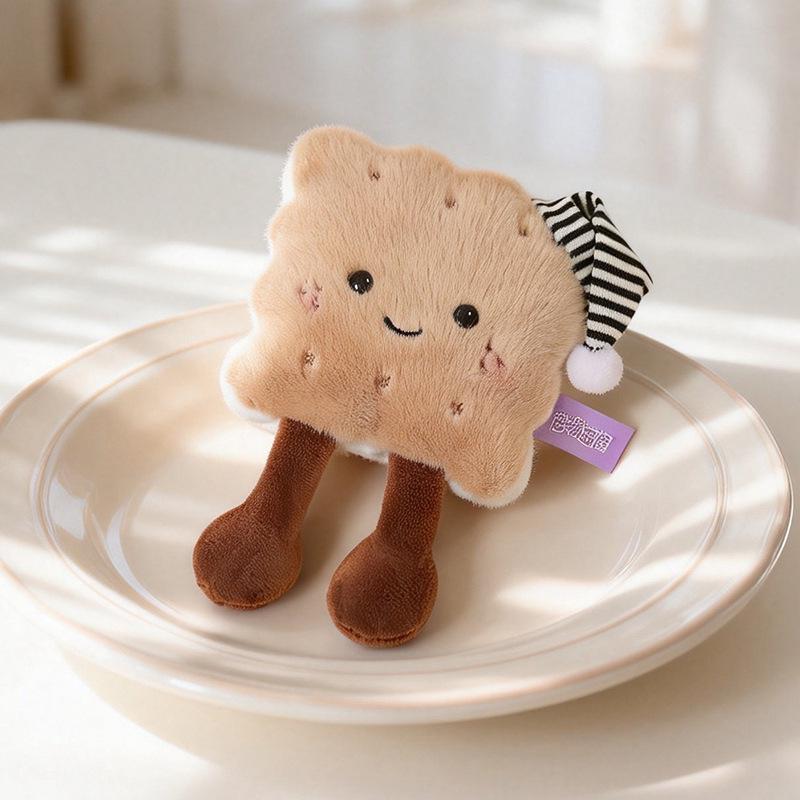 Fun Cookie Donut Magnet Sticker & Dumpling Plush Toy - Trendy Desk Companion and Playful Gift