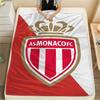 1PC AS Monaco F Print Flannel Blanket, High Quality Comfortable for All Seasons, Home Decor, Warmth and Comfort, Perfect for Christmas Gifts