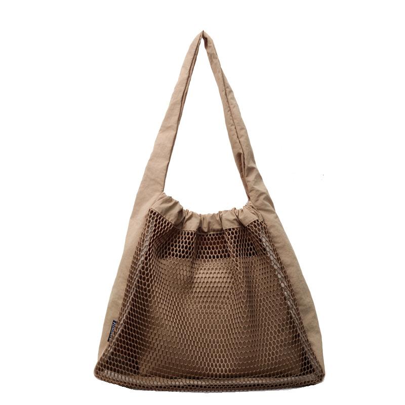 Mesh hollow bag women's bag 2025 new flow fashion mesh women's shoulder bag lightweight underarm bag