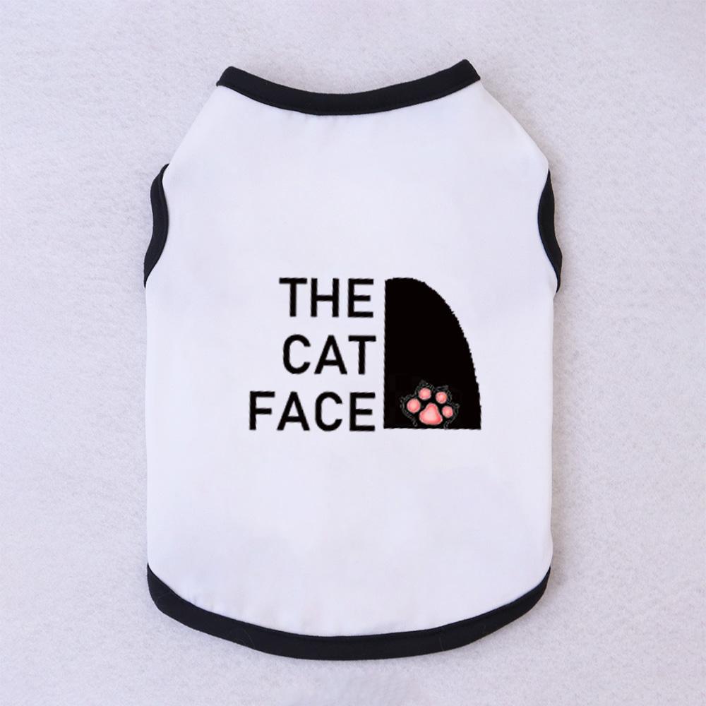 1 Pc Pet Vest, Text Print Summer Breathable Cat Clothing, Siamese, Ragdoll Silver Tabby Vest