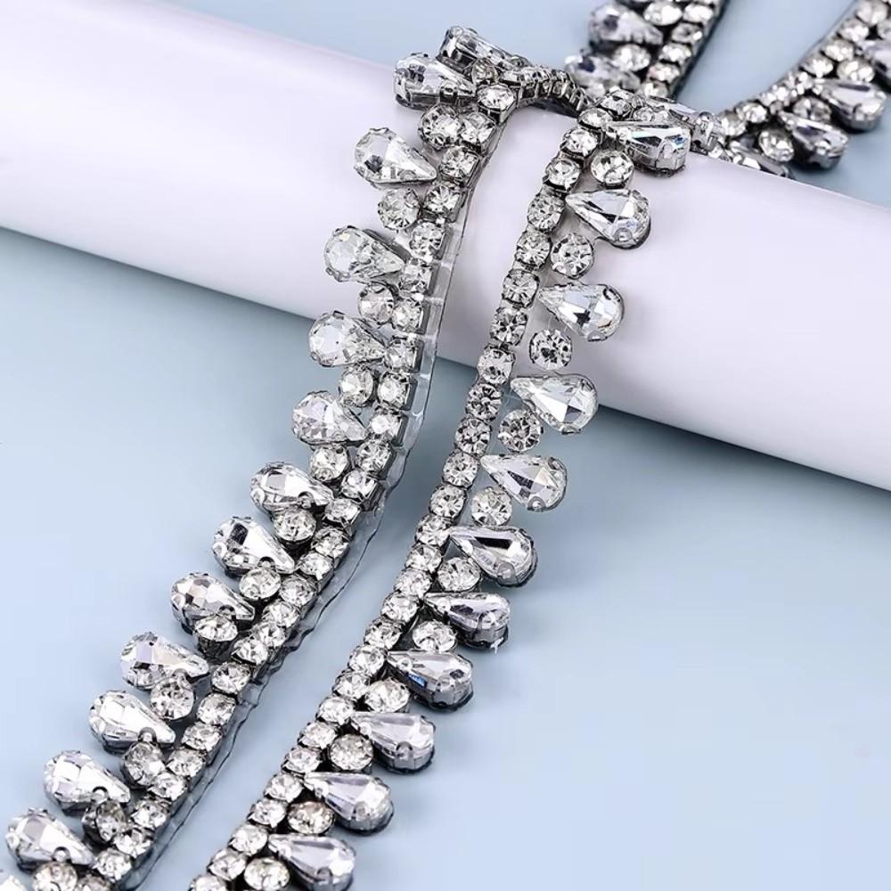 

Multi-color Crystal Diamond Strips DIY Diamond Chain Dress Skirt Clothing Accessories