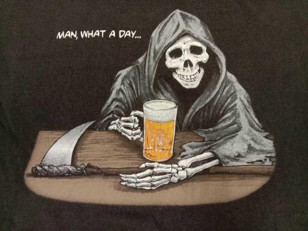 Skulls Grave Digger Black Cotton Shirt All size S-5XL HT983 S
