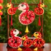 Tassels Snake Mascot Hangings Flower 2025 New Year Toys Lovely Snake Dolls Pendant  Students