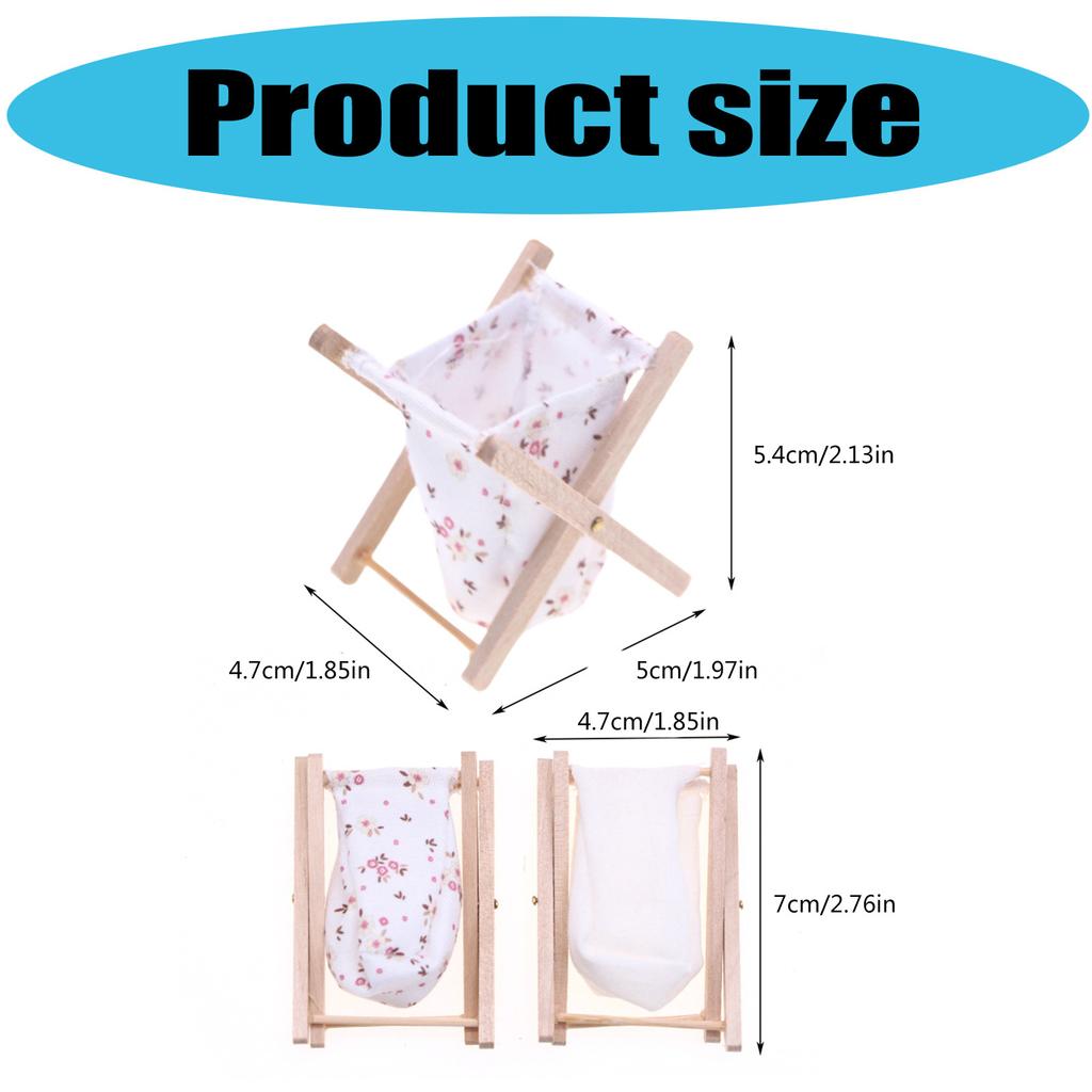 1:12 Dollhouse Bathroom Laundry Storage Basket with Floral Design for Kids DIY Fun and Miniature Scenes