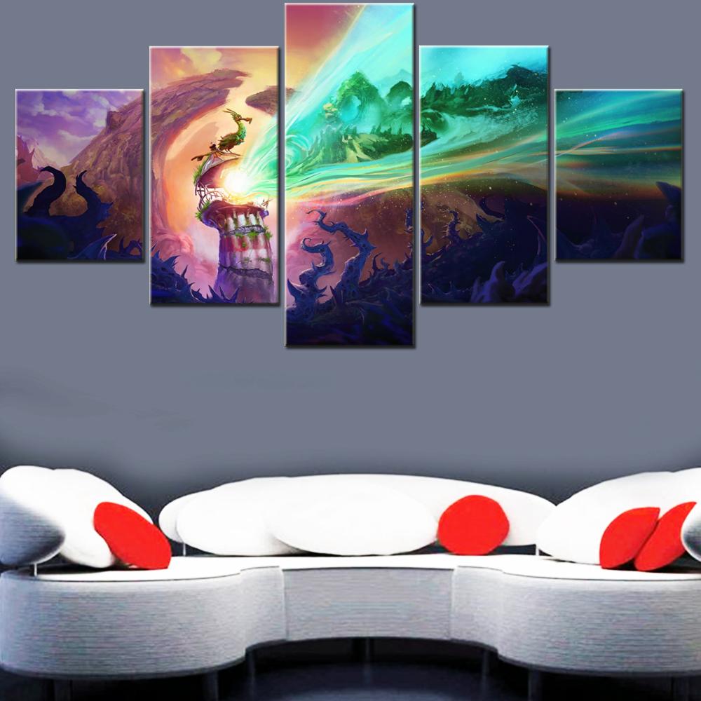 

5 Pieces Canvas Wall Arts Poster Paitning Games Keeper Key Art Wallpaper Home Decor Picture Printing For Living Room Artwork 20X35 20X45 20X55CM