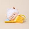 Pleasant Goat And Big Big Wolf Plush Keychain With Pp Cotton Inner For Gift And Collecting