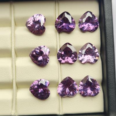 Amazing Ring Size 10 MM Size Heart Shape Blue Zircon Lot, Healing Stones, Loose Zircon Lot.