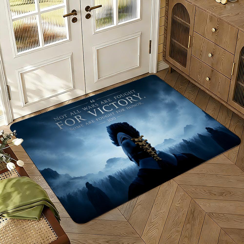 The Odyssey TV Floor Mat Soft Thickened Absorbent Non-Slip Bedroom Living Room Door Mat Home Decor Flannel Rugs