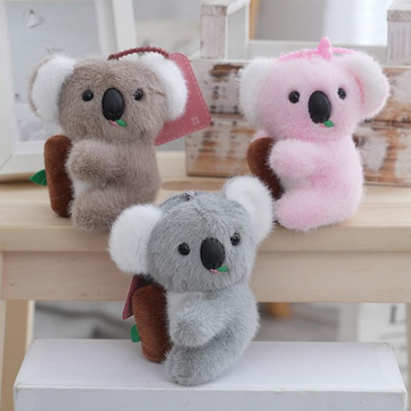 1/3 stk Søt Kola Nøkkelring Nøkkelring Plysjleketøy Koalabjørn Kvinner DIY Smykketilbehør Veskeanheng Nyhetsgave Charms