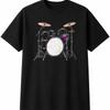 Drum Kit Colourful Retro Mens Womens T-Shirt Classic Graphic Unisex Novelty Gift