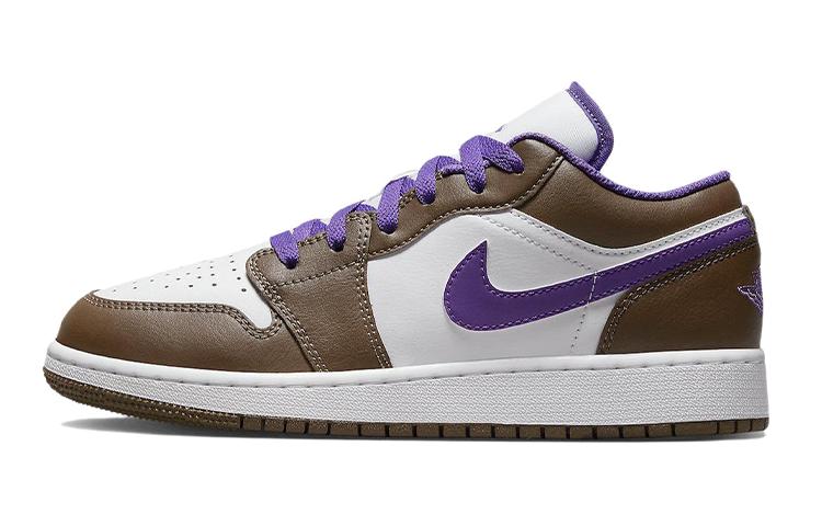 Jordan 1 Low Purple Mocha GS 553560-215 36.5