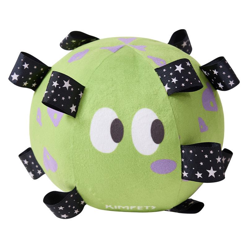 New Dog Football Toy Dog Tour Training Toy Ball Built in Bell Plush Voice Machine Washable Pet Ball ProductsCat and DogUniversal