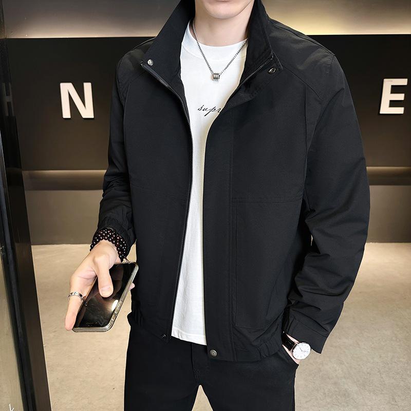 2026 Spring Men's Stand-up Collar Casual Jacket