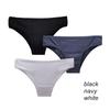 3Pcs/Lot Cotton Panties for Plus Size Women Low Rise Bikini Brief Girls Sexy Lingeries Solid Panty Female Intimate