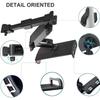 Universal Car Headrest Tablet & Phone Mount - 360° Swivel, Customizable Angles, Stretchable Gooseneck - Securely Holds IPad, IPh