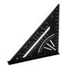 7 Inch 90 Degree Rafter   Protractor Aluminum Alloy Woodworking Triangular Ruler Multi Angle Msuring Marking Tool