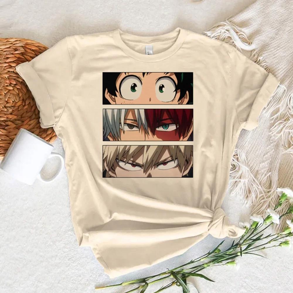 Bakugou My Hero Academia Comic Female T Shirt Women Manga T-shirts Woman Tshirt