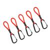 5pcs Tent Fixing Bungee Cord Versatile Elastics Rope Strong Load Bearing Hook with Quickly Attach Carabiner Clip