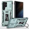 For Samsung S26 Ultra S25 Edge S24 S23 FE S22 S21 Plus Heavy Duty Protection Case Hard 2 in 1 Slide Camera Kickstand Phone Cover