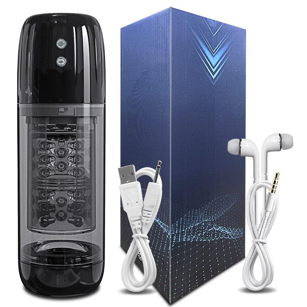 IPX8 Waterproof Male Masturbator Automatic Rotation Sucking Masturbation Cup Glans Trainer Sex Toys for Men Adults Goods 18