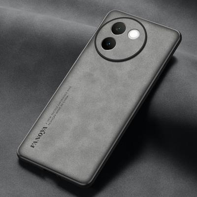 Luxus Matte PU Leder Telefon Fall für VIVO V30e V30 V40 Pro V40 Lite S18 S19 Silikon Stoßfest Stoßstange