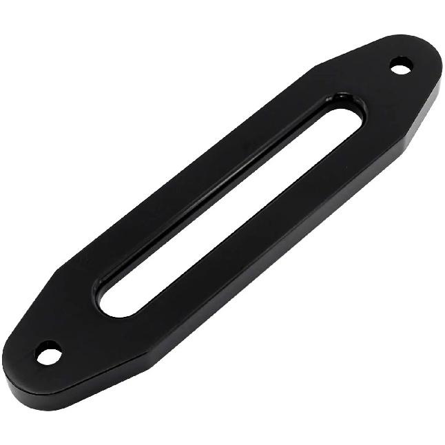 10 Inch 254MM Black Chrome Billet Aluminum Hawse Fairlead 8000-15000 LBs Synthetic Mount Winch Rope for SUV ATV UTV
