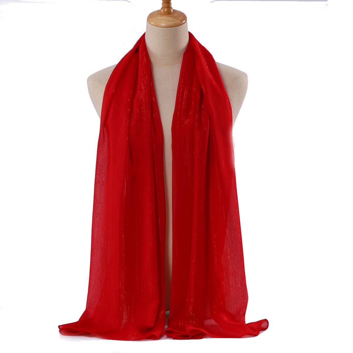 

Новый шифоновый серебристый шелковый шарф, этнический шарф Хуэй, ближневосточный африканский платок, малазийский шарф 70*175CM