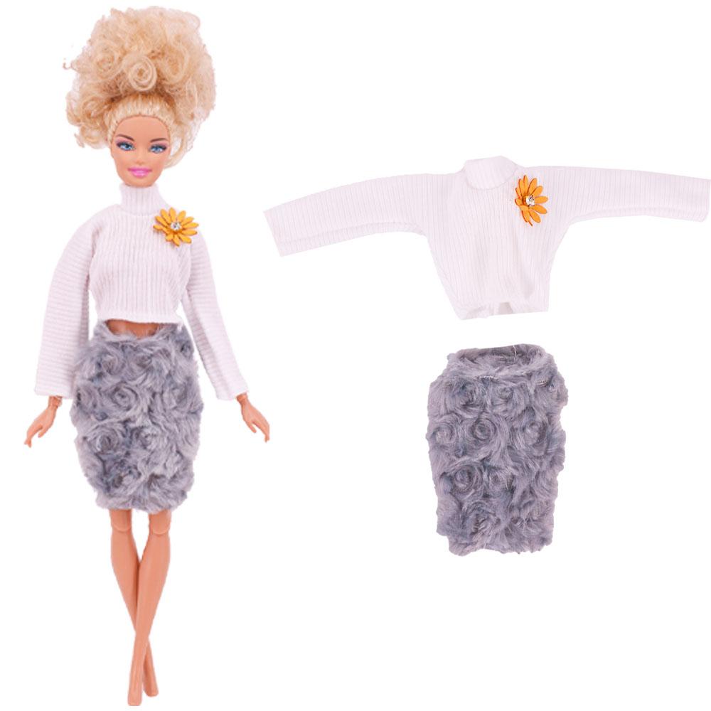 Puppenkleidung Sportbekleidung Outfit Kleid Mode Mantel Kapuzenpullover Oberteil Hose Hüte Kleidung für 30 cm Puppe & 1/6 BJD Puppenzubehör Spielzeug