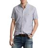 Polo Ralph Lauren Printed Single-Breasted Collar Pocket Short Sleeve Shirt Men Shirts Blue 710745385-003