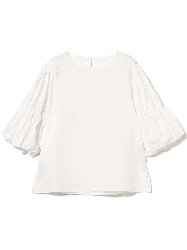 B:MING LIFE STORE by BEAMS Women's Shirred Sleeve Blouse (Hand Washable) OFF_WHITE One Size