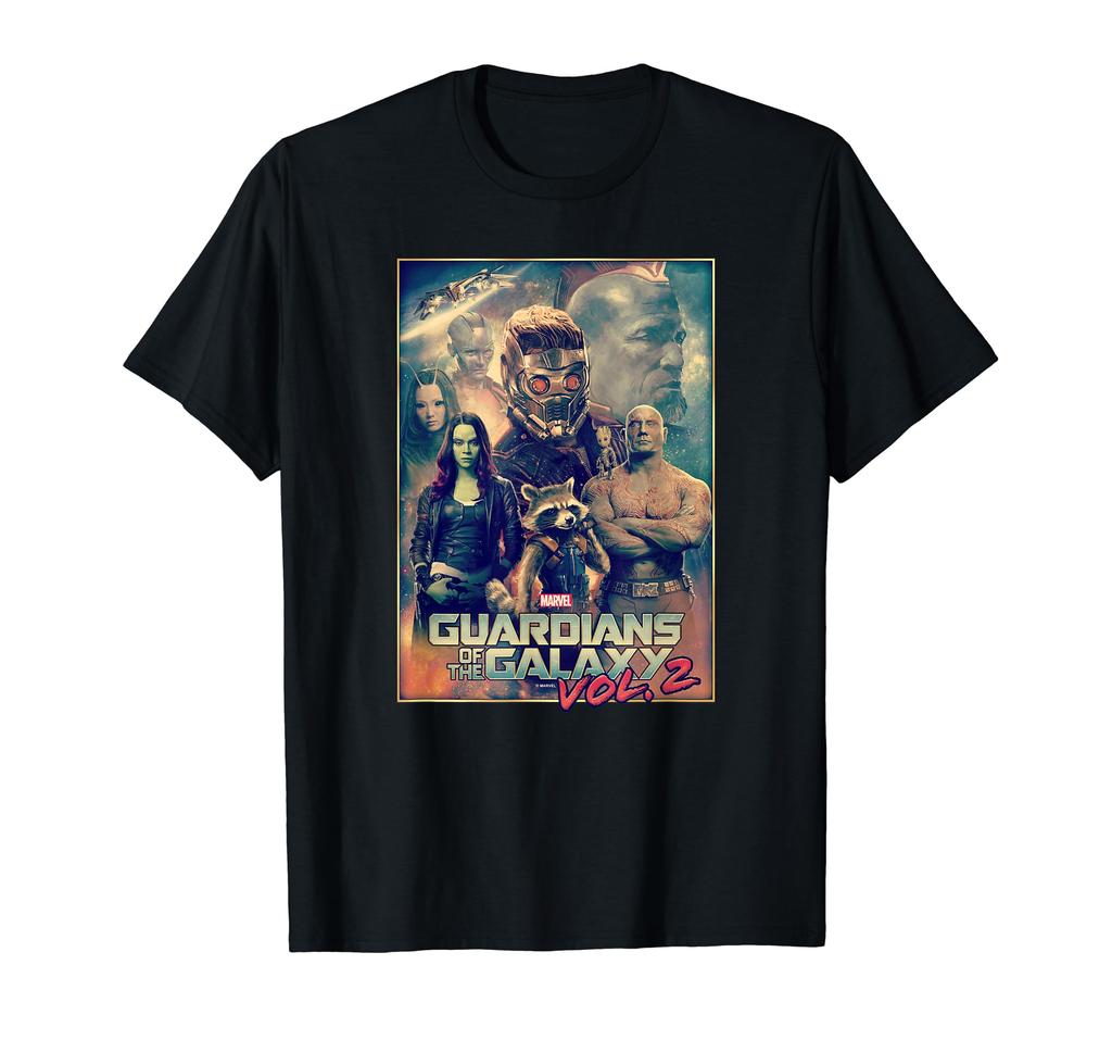 Marvel Guardians of the Galaxy Vol. 2 Team Effort Poster T-Shirt
