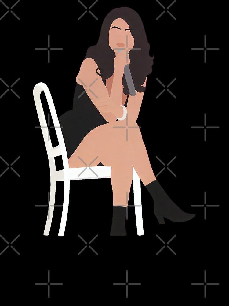 Selena Gomez Lineless Illustration Oversized T-Shirt