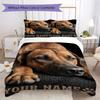 Custom Name Natures Gentle Companion Bedding,Quilt Set Quilt Cover Pillowcase Home Birthday Gift(1 * Duvet Cover + 2 * Pillowcase, Without Core)_lx
