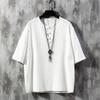 Lockeres kurzärmeliges T-Shirt aus Leinen-Baumwolle Herren Sommer Dünner Stil Traditioneller Chinesischer Kragen Körpernah Trendige Marke Tang Kostüm