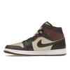 Air Jordan 1 Mid SE Paris YMCA Men Sneakers Brown Velvet-Brown Earth FZ4359-200