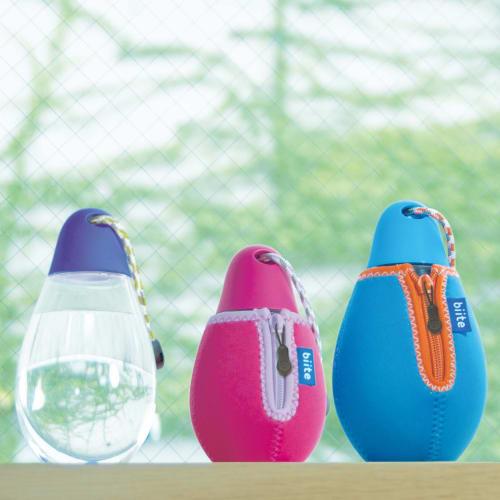 Bitte Drop Bottle, 300ml, Orange, Water Bottle, Summer Water Bottle, Heatstroke Prevention