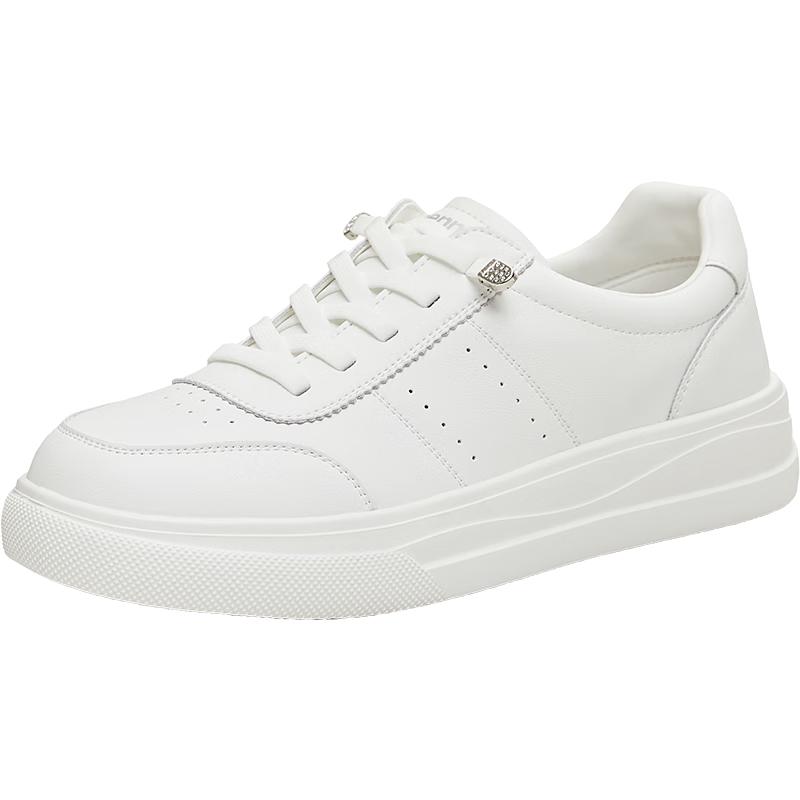 Tianmeiyi Women s Thick-Soled White Board Shoes 36
