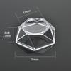 1-10Pcs Cube Transparent Plastic Box Cat Mineral Box Mineral Label Box Mineral Crystal Specimen Display and Collection Box